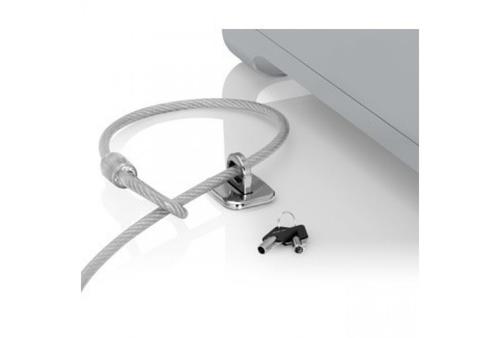 COMPULOCKS Universal tablet secured with colied cable Lock - Låsplatta för säkerhetskabel för surfplatta - svart (CL15CUTL)