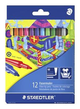 STAEDTLER Fiberpen Noris Club 1,0mm ass (12) (325 C12)