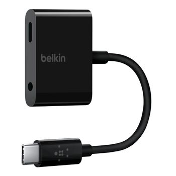 BELKIN USB-C Audio + Charge Adapter Black (F7U080btBLK)