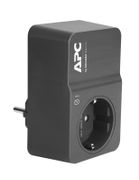 APC SurgeArrest - Surge protector - AC 230 V - output connectors: 1 - Germany - black