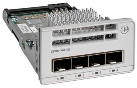 Cisco Catalyst 9200 Series Network Module - utvidelsesmodul - Gigabit Ethernet x 4 (C9200-NM-4G)