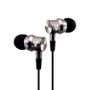 V7 STEREO EARBUDS ALUMINUM W/MIC 1.2M CABLE 3.5MM SILVER IN ACCS