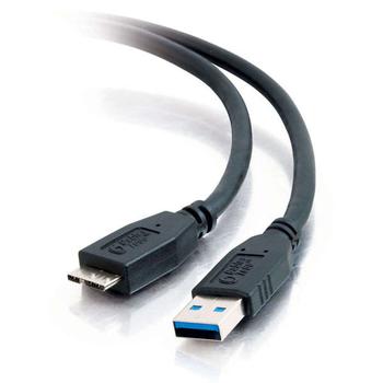 C2G G - USB cable - USB Type A (M) to Micro-USB Type B (M) - USB 3.0 - 3 m - black (81685)