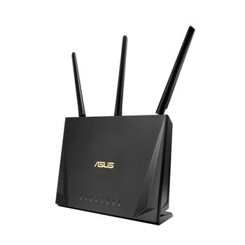 ASUS RT-AC85P, Dual-band (2,4 GHz / 5 GHz), Wi-Fi 5 (802.11ac),  2400 Mbit/s, 802.11a, Wi-Fi 5 (802.11ac), 802.11b,802.11g,Wi-Fi 4 (802.11n),  Gigabit Ethernet, 10, 100, 1000 Mbit/s (90IG04X0-MM3G00)