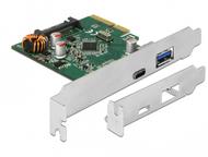 DELOCK PCIe, USB 3.1 1 ext Typ-C / 1 ext Typ A (90299)