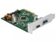 DELOCK PCIe, USB 3.1 1 ext Typ-C / 1 ext Typ A (90299)