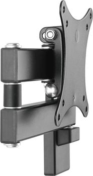 VISION N Monitor Wall Arm Mount - LIFETIME WARRANTY - fits display 13-27" with VESA sizes 75 x 75, 100 x 100 - sturdy cold-rolled steel - after-installation levelling - reach from wall 44-282 mm / 1.7-11" -  (VFM-WA1X1B)