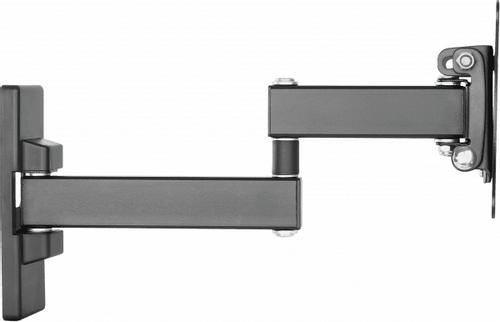 VISION Monitor Wall Arm Mount - LIFETIME WARRANTY - fits display 13-27" with VESA sizes 75 x 75, 100 x 100 - sturdy cold-rolled steel - after-installation levelling - reach from wall 44-282 mm / 1.7-11" - th (VFM-WA1X1B)