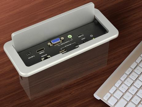 DELOCK Multi-AV to HDMI Converter 4K 60 Hz for table mount (87733)