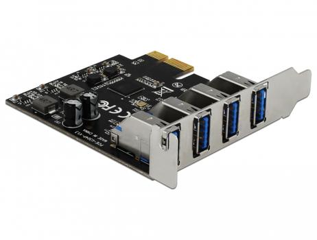DELOCK USB 3.0 PCI Express Card with 4 x external Type-A female (90304)