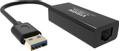 VISION USB-zu-Ethernet-Adapter - 100/1000 Mbps - Fast Ethernet Mac - unterstützt Suspend/ Resume-Erkennung und Steuerungsendpunkt - USB A 3.0 (m) zu geschirmtem RJ45 (f) - Treiber auf USB-Adapter - schwarz (TC-USBETH/BL)