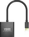 VISION Professional installation-grade Mini DisplayPort to VGA adaptor - LIFETIME WARRANTY - maximum resolution 1920 x 1080 - does not convert VGA to DP - hotplug - mDP (M) to VGA (F) - outer diameter 5.5 mm