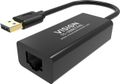 VISION USB-zu-Ethernet-Adapter - 100/1000 Mbps - Fast Ethernet Mac - unterstützt Suspend/ Resume-Erkennung und Steuerungsendpunkt - USB A 3.0 (m) zu geschirmtem RJ45 (f) - Treiber auf USB-Adapter - schwarz (TC-USBETH/BL)