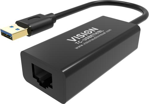 VISION USB RJ45 Ethernet Adaptor (TC-USBETH/BL)