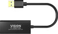 VISION N Professional installation-grade USB-A to RJ45 Ethernet network adapter - LIFETIME WARRANTY - 100/1000 mbps - fast ethernet mac - supports suspend/ resume detection logic and control endpoint - USB-A  (TC-USBETH/BL)