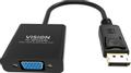 VISION N Professional installation-grade DisplayPort to VGA adaptor - LIFETIME WARRANTY (TC-DPVGA/BL)