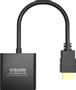 VISION N Professional installation-grade HDMI to VGA adaptor - LIFETIME WARRANTY - maximum resolution 1920 x 1080 - does not convert VGA to HDMI - HDMI (M) to VGA (F) - outer diameter 5.0 mm - overall length (TC-HDMIVGA/BL)