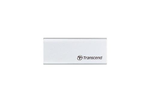 TRANSCEND ESD240C - SSD - 120 GB - external (portable) - M.2 - USB 3.1 Gen 2 (USB-C connector) - silver (TS120GESD240C)