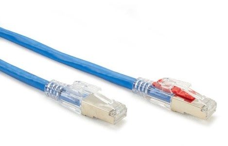 BLACK BOX CAT6 SC/FTP GIGATRUE® 3 LOCKABLE PATCH CABLE, LSZH - BLUE, 7.5M (C6PC60S-BL-07M5)