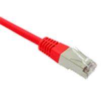 BLACK BOX CAT6A S/FTP PATCH CABLE RED 1M (CAT6A-RD-1M)