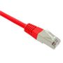 BLACK BOX CAT6A S/FTP PATCH CABLE RED 1M