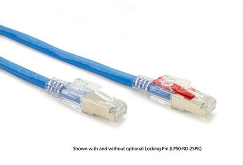 BLACK BOX CAT6 SC/FTP GIGATRUE® 3 LOCKABLE PATCH CABLE, LSZH - BLUE, 5M (C6PC60S-BL-05M)