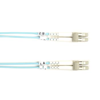 BLACK BOX OM3 PATCH CABLE 50µM (LZ0H) - AQUA, LC-LC DUPLEX, 3M (EFE350-003M-AQ)