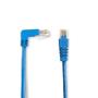 BLACK BOX SPACEGAIN CAT5E UTP 90° ANGLED CABLES - 1.8M, BLUE, 90° DOWN TO STRAIGHT (EVNSL21E-0006-90DS)