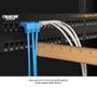 BLACK BOX SPACEGAIN CAT5E UTP 90° ANGLED CABLES - 1.8M, BLUE, 90° DOWN TO STRAIGHT (EVNSL21E-0006-90DS)