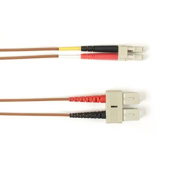 BLACK BOX FO Patch Cable Color Multi-m OM2 - Brown SC-LC 30m Factory Sealed (FOLZH50-030M-SCLC-BR)