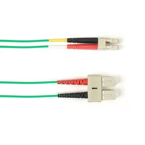 BLACK BOX FO Patch Cable Color Multi-m OM3 - Green SC-LC 20m Factory Sealed (FOLZH10-020M-SCLC-GN)