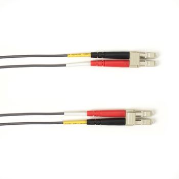 BLACK BOX FO Patch Cable Color Multi-m OM1 - Gray LC-LC 1m Factory Sealed (FOLZH62-001M-LCLC-GR)