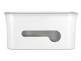 DELOCK Cabel Management box with storage case white / grey (18290)