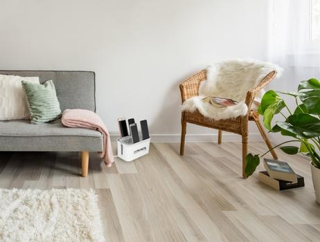 DELOCK Cabel Management box with storage case white / grey (18290)