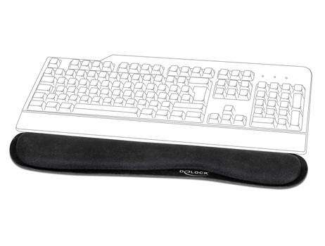 DELOCK Wrist Rest for Keybord / Laptop black (12558)