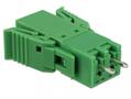 DELOCK Terminal block set for PCB 2 pin 3.81 mm pitch vertical