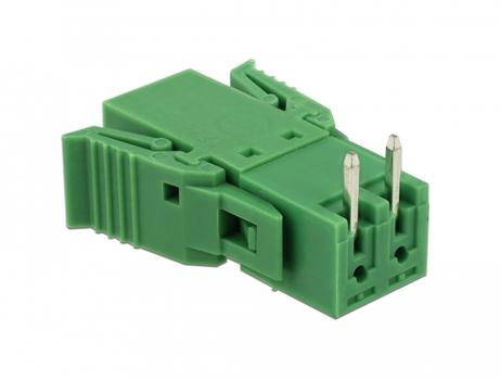 DELOCK Terminal block set for PCB 2 pin 3.81 mm pitch horizontal (65952)