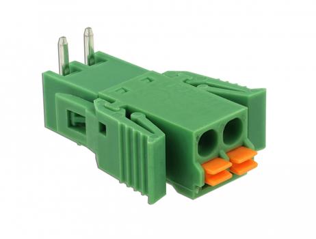 DELOCK Terminal block set for PCB 2 pin 3.81 mm pitch horizontal (65952)