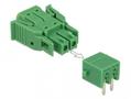 DELOCK Terminal block set for PCB 2 pin 3.81 mm pitch horizontal (65952)