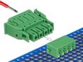 DELOCK Terminal block set for PCB 4 pin 3.81 mm pitch horizontal (65954)