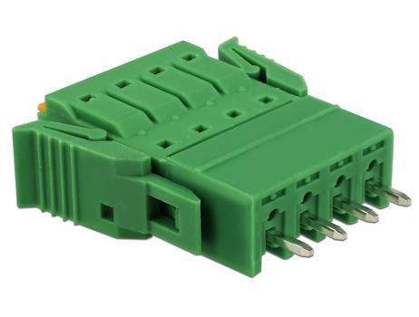 DELOCK Terminal block set for PCB 4 pin 3.81 mm pitch vertical (65970)