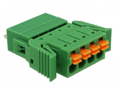 DELOCK Terminal block set for PCB 4 pin 3.81 mm pitch vertical (65970)