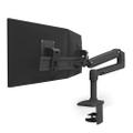 LX DESK DUAL DIRECT ARM MATTE BLACK ACCS