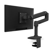 ERGOTRON Mounting kit (articulating arm, desk clamp mount, grommet mount, 8" pole) - Patented Constant Force Technology -  for LCD display - aluminium - matte black - screen size: up to 34"