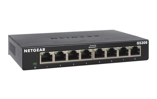 NETGEAR 8Pt Gige Unmanaged Sw 300-Series (GS308-300PES)