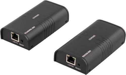 DELTACO Ethernet HDMI Extender 120M 1080P CAT6 Svart (HDMI-221)