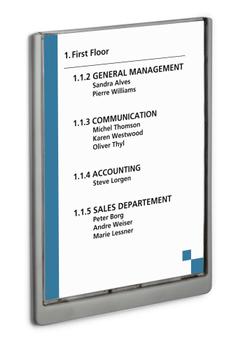 DURABLE Türschild ClckSign 210x297 Kleben/ Schr. graphit (486737)