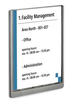DURABLE Türschild ClckSign 210x297 Kleben/ Schr. graphit (486737)