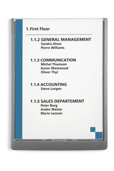 DURABLE Türschild ClckSign 210x297 Kleben/ Schr. graphit (486737)