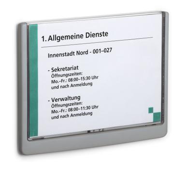 DURABLE Türschild ClckSignA5 210x148,5 Kleben/ Schr. graphit (486637)